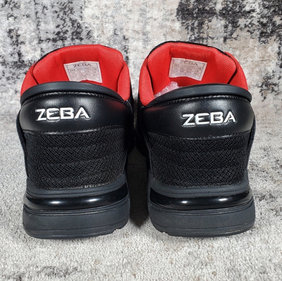 Zeba Men's Hands-Free Sneacker Cosmic Black Knit and Leather Size 10.5 - Picture 7 of 12